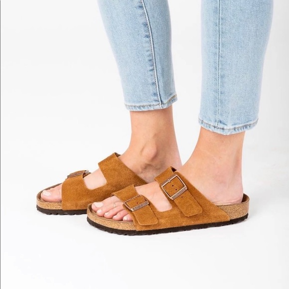 Birkenstock Shoes - Birkenstock Arizona Suede Soft Footbed 39